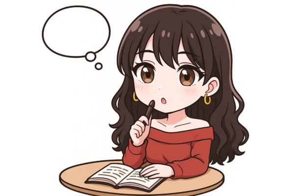 フロントエンドとバックエンド商品について悩んでいる女性